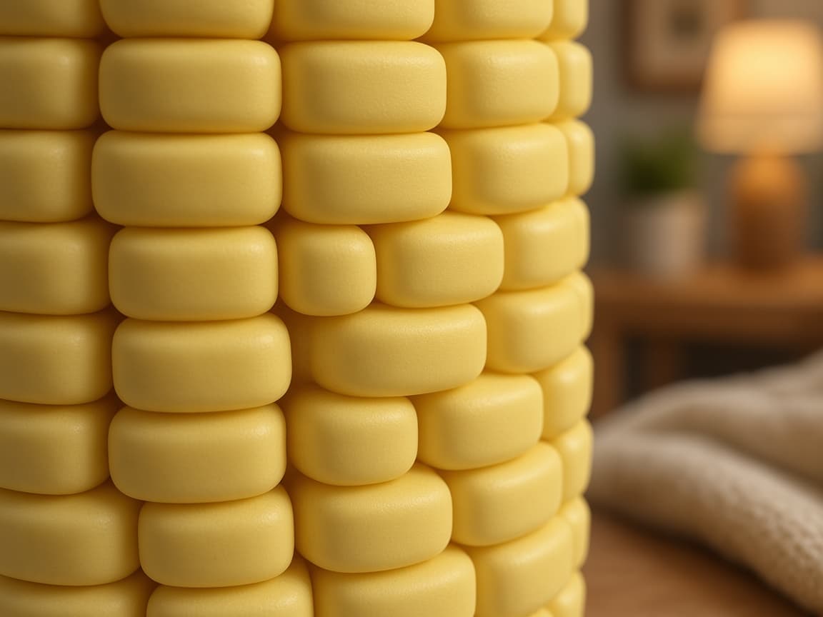 Flexi Corn Cob Mini fidget with bendable kernel rows, Satisfying Articulation