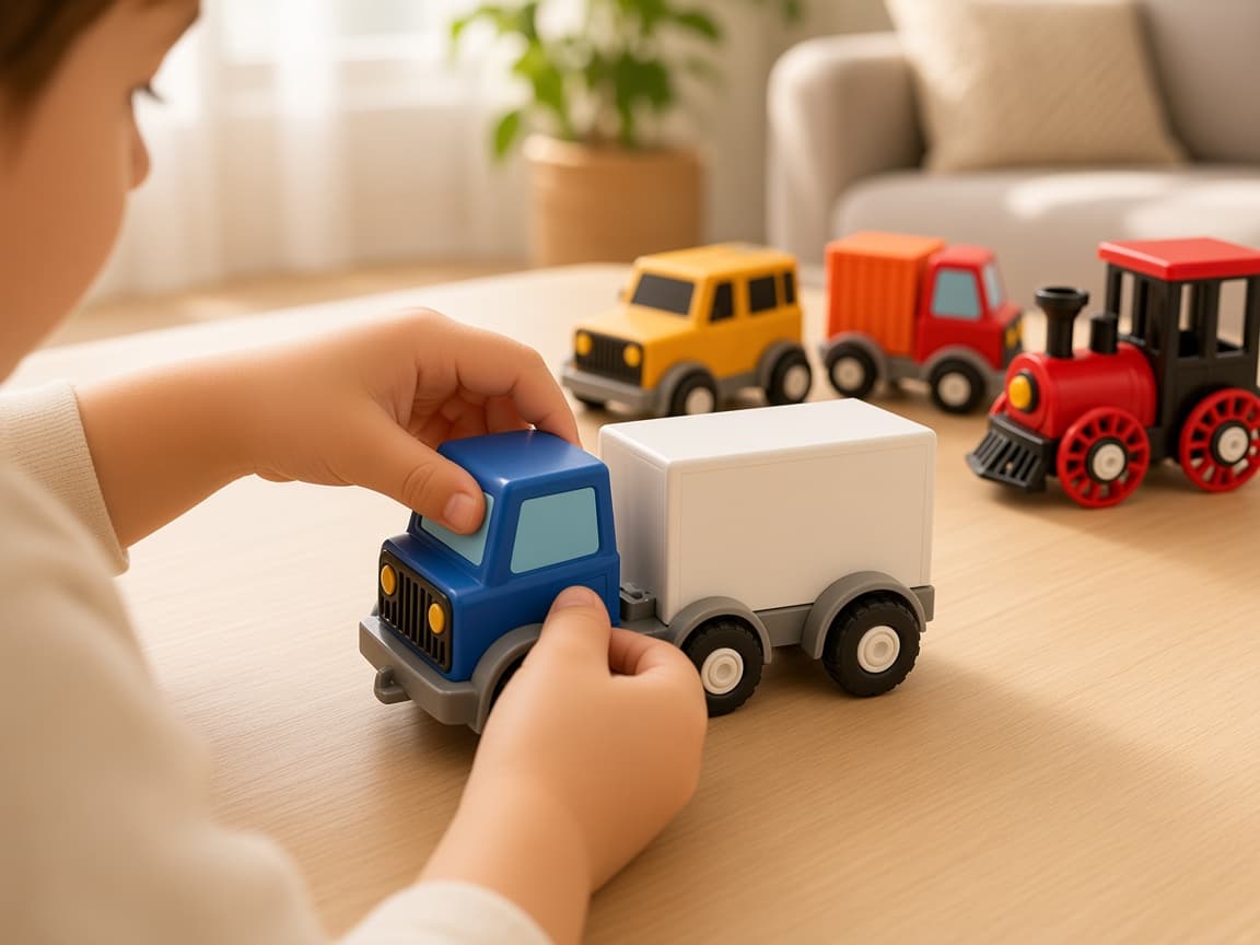 Mag Drive modular magnetic vehicle kit with snap-together frames and cabins, Snap the frame