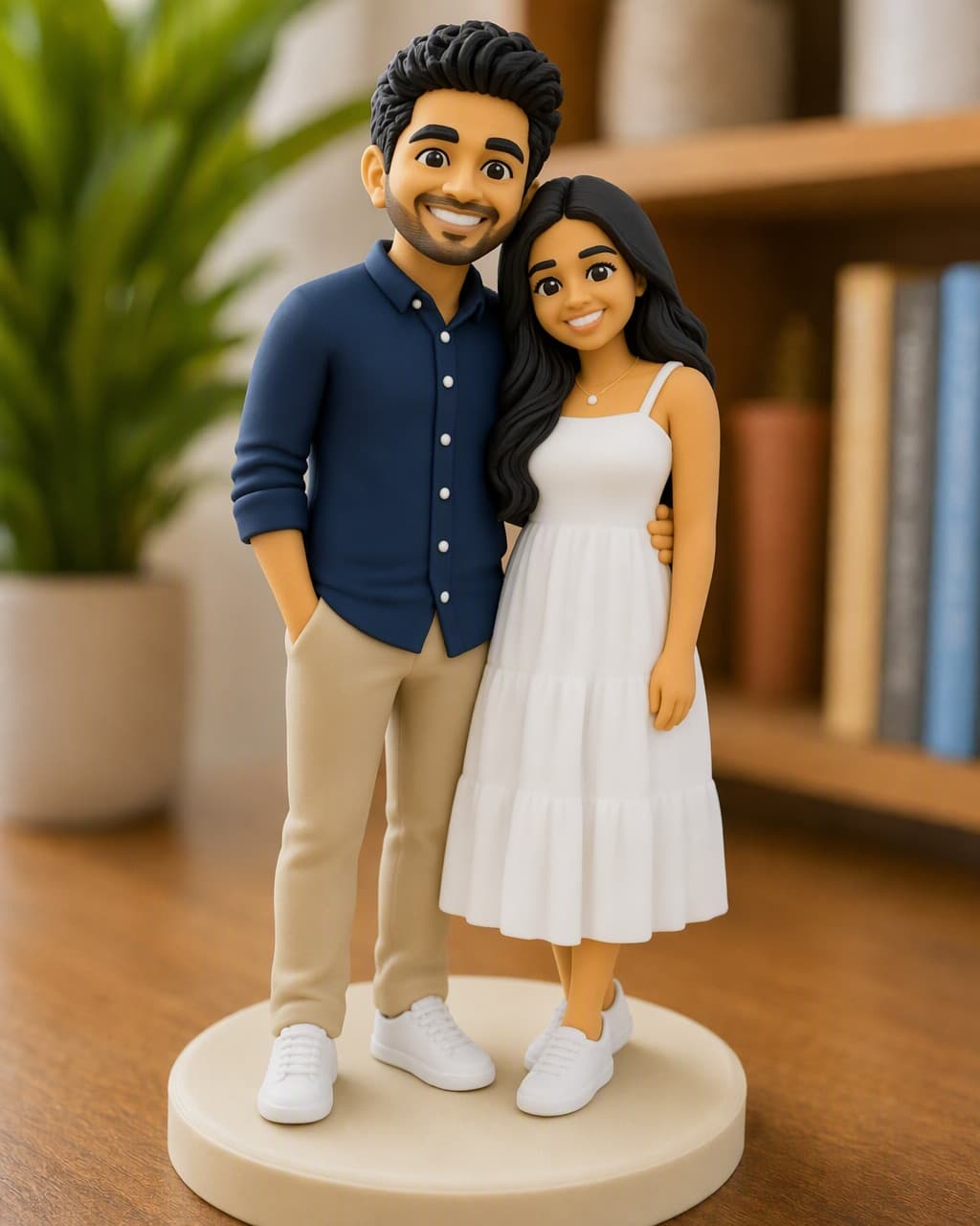 Finished 3D Offline Avatar miniature of the same couple