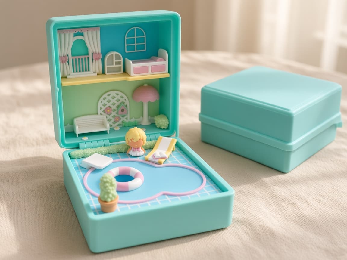 Mini pool party summer resort playset with pool and lounge details, Splashes and stories